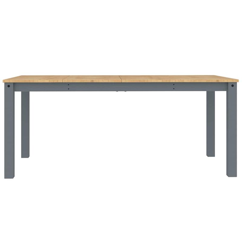 Casa si Gradina - Mobilier - Seturi de mobilier - Seturi mese si scaune - Set de sufragerie din 7 piese Panama din lemn masiv de pin gri - Infinity.ro