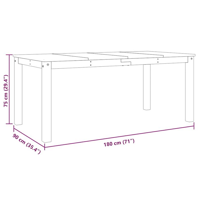 Casa si Gradina - Mobilier - Seturi de mobilier - Seturi mese si scaune - Set de sufragerie din 7 piese Panama din lemn masiv de pin gri - Infinity.ro