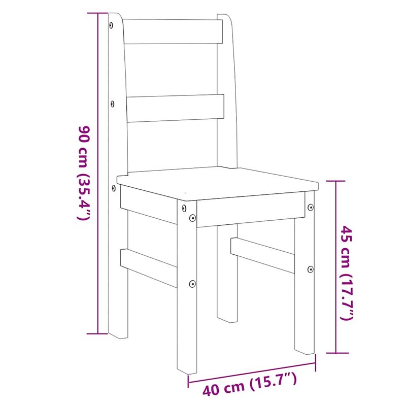 Casa si Gradina - Mobilier - Seturi de mobilier - Seturi mese si scaune - Set de sufragerie din 7 piese Panama din lemn masiv de pin gri - Infinity.ro