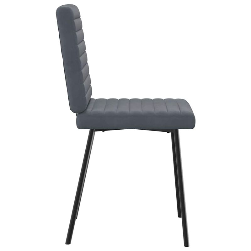 Casa si Gradina - Mobilier - Scaune si fotolii - Scaune - Scaune de bucatarie, 6 buc., gri inchis, catifea - Infinity.ro
