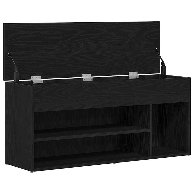 Casa si Gradina - Mobilier - Organizare si depozitare - Organizator incaltaminte - Banca de pantofi Stejar negru 102x30,5x45 cm Lemn prelucrat - Infinity.ro