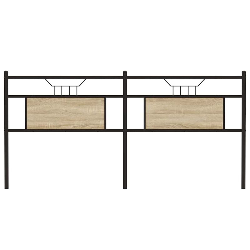 Casa si Gradina - Mobilier - Paturi si accesorii - Accesorii paturi - Tablie de pat din Stejar Sonoma 160 cm Lemn prelucrat si otel - Infinity.ro