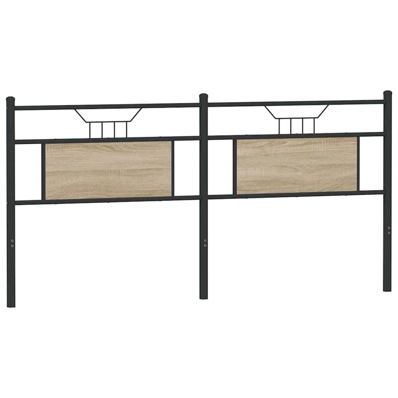 Casa si Gradina - Mobilier - Paturi si accesorii - Accesorii paturi - Tablie de pat din Stejar Sonoma 160 cm Lemn prelucrat si otel - Infinity.ro