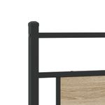 Casa si Gradina - Mobilier - Paturi si accesorii - Accesorii paturi - Tablie de pat din Stejar Sonoma 160 cm Lemn prelucrat si otel - Infinity.ro