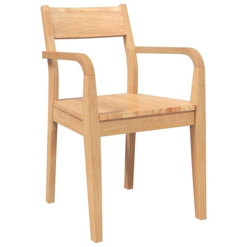 Casa si Gradina - Mobilier - Scaune si fotolii - Scaune - Scaune de sufragerie 2 buc din cauciuc din lemn masiv natural - Infinity.ro
