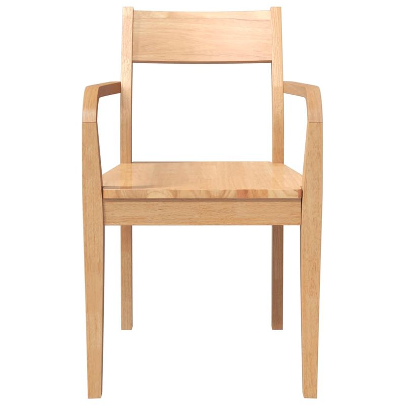 Casa si Gradina - Mobilier - Scaune si fotolii - Scaune - Scaune de sufragerie 2 buc din cauciuc din lemn masiv natural - Infinity.ro