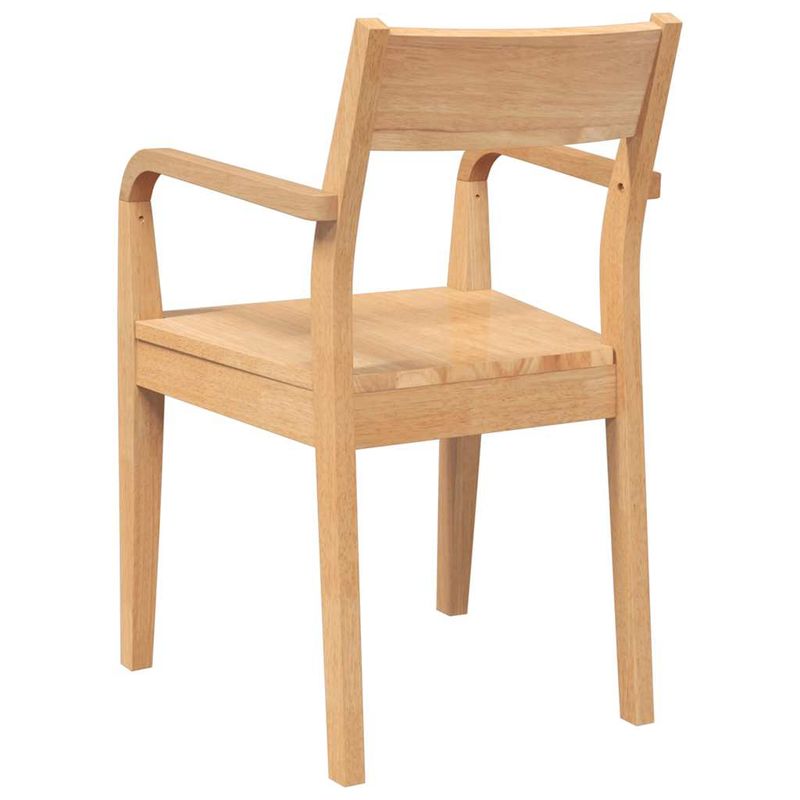 Casa si Gradina - Mobilier - Scaune si fotolii - Scaune - Scaune de sufragerie 2 buc din cauciuc din lemn masiv natural - Infinity.ro