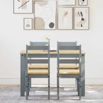 Casa si Gradina - Mobilier - Seturi de mobilier - Seturi mese si scaune - Set de sufragerie din 5 piese Panama din lemn masiv de pin gri - Infinity.ro