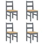 Casa si Gradina - Mobilier - Seturi de mobilier - Seturi mese si scaune - Set de sufragerie din 5 piese Panama din lemn masiv de pin gri - Infinity.ro