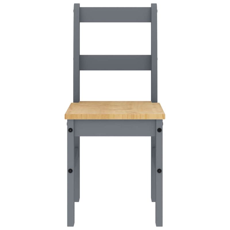 Casa si Gradina - Mobilier - Seturi de mobilier - Seturi mese si scaune - Set de sufragerie din 5 piese Panama din lemn masiv de pin gri - Infinity.ro