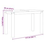 Casa si Gradina - Mobilier - Seturi de mobilier - Seturi mese si scaune - Set de sufragerie din 5 piese Panama din lemn masiv de pin gri - Infinity.ro