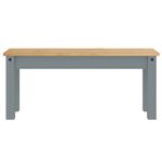 Casa si Gradina - Mobilier - Seturi de mobilier - Seturi mese si scaune - Set de sufragerie din 3 piese Panama din lemn masiv de pin gri - Infinity.ro