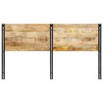 Casa si Gradina - Mobilier - Paturi si accesorii - Accesorii paturi - Tablie de pat 180 cm lemn masiv de mango si fier - Infinity.ro
