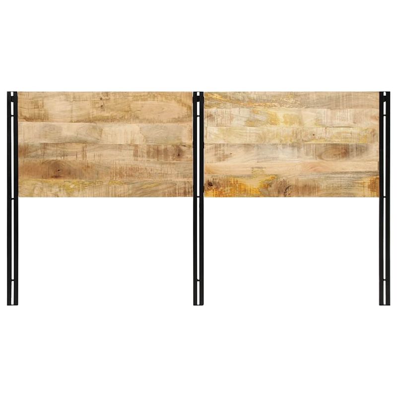 Casa si Gradina - Mobilier - Paturi si accesorii - Accesorii paturi - Tablie de pat 180 cm lemn masiv de mango si fier - Infinity.ro