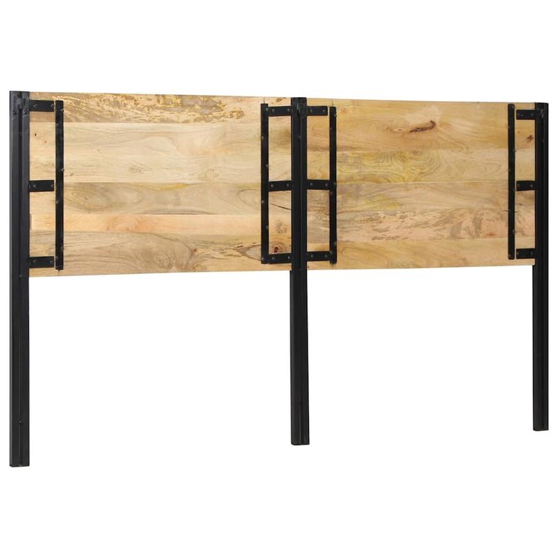Casa si Gradina - Mobilier - Paturi si accesorii - Accesorii paturi - Tablie de pat 180 cm lemn masiv de mango si fier - Infinity.ro