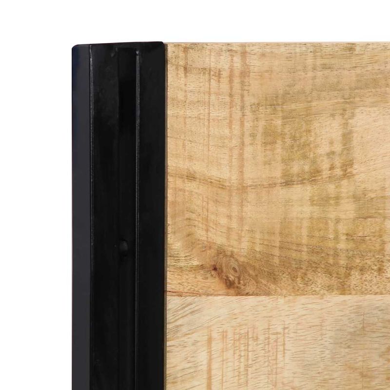 Casa si Gradina - Mobilier - Paturi si accesorii - Accesorii paturi - Tablie de pat 180 cm lemn masiv de mango si fier - Infinity.ro