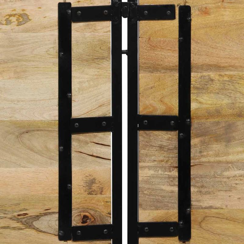 Casa si Gradina - Mobilier - Paturi si accesorii - Accesorii paturi - Tablie de pat 180 cm lemn masiv de mango si fier - Infinity.ro