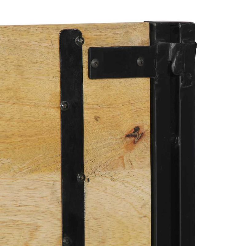 Casa si Gradina - Mobilier - Paturi si accesorii - Accesorii paturi - Tablie de pat 180 cm lemn masiv de mango si fier - Infinity.ro