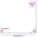 Casa si Gradina - Gradina si terasa - Umbrele si pavilioane - Pavilioane - Prelata, negru, 1x2,5 m, 650 g/m² - Infinity.ro