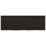 Casa si Gradina - Mobilier - Feronerie si accesorii mobila - Blat de masa maro 120x40x(2-6) cm, lemn masiv stejar tratat, maro închis - Infinity.ro