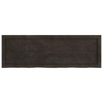 Casa si Gradina - Mobilier - Feronerie si accesorii mobila - Blat de masa maro 120x40x(2-6) cm, lemn masiv stejar tratat, maro închis - Infinity.ro