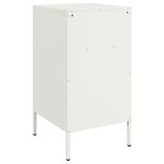 Casa si Gradina - Mobilier - Comode si corpuri - Noptiere - Noptiere, 2 buc., alb, 36x39x68 cm, otel - Infinity.ro