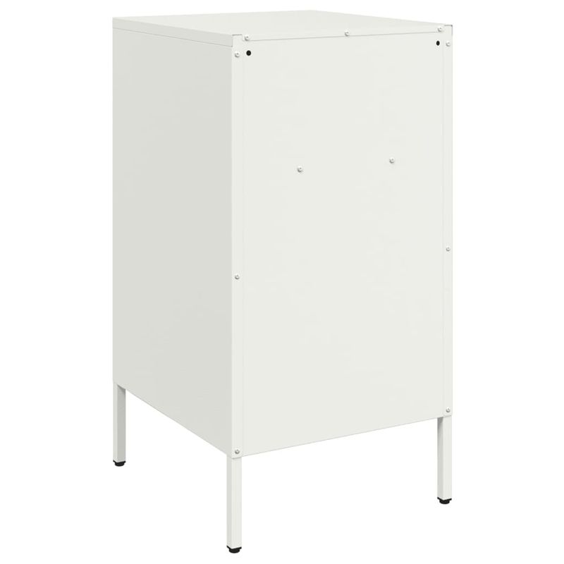 Casa si Gradina - Mobilier - Comode si corpuri - Noptiere - Noptiere, 2 buc., alb, 36x39x68 cm, otel - Infinity.ro