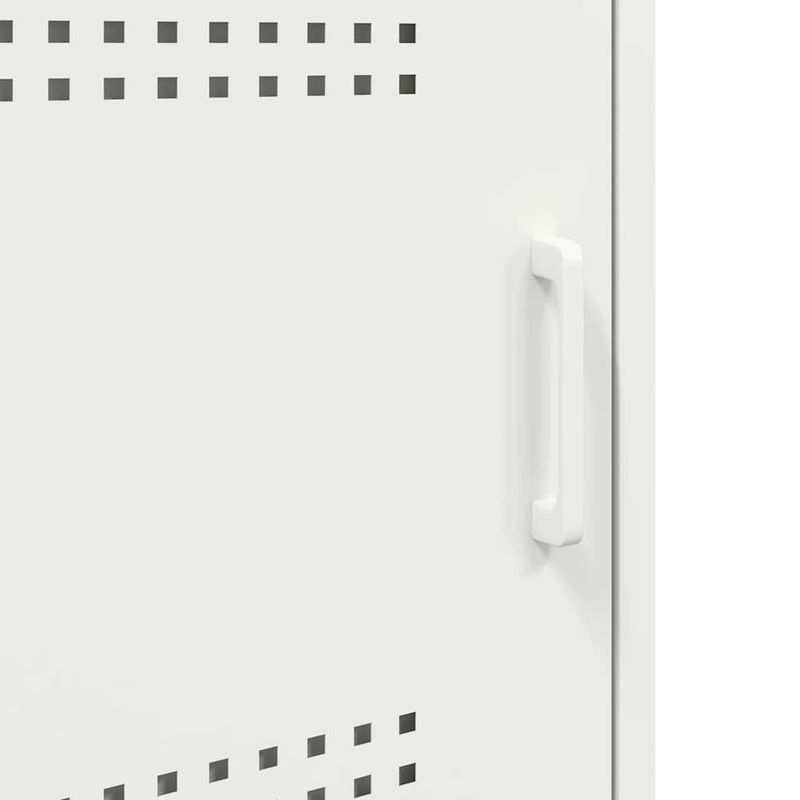 Casa si Gradina - Mobilier - Comode si corpuri - Noptiere - Noptiere, 2 buc., alb, 36x39x68 cm, otel - Infinity.ro