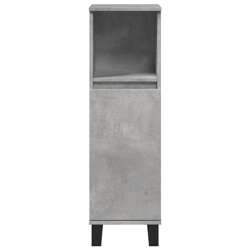 Casa si Gradina - Mobilier - Mobilier baie - Comode baie - Dulap de baie, gri beton, 30x30x100 cm, lemn prelucrat - Infinity.ro
