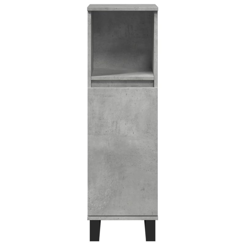 Casa si Gradina - Mobilier - Mobilier baie - Comode baie - Dulap de baie, gri beton, 30x30x100 cm, lemn prelucrat - Infinity.ro