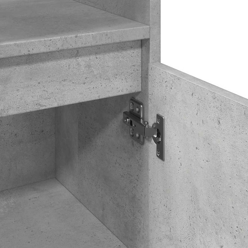 Casa si Gradina - Mobilier - Mobilier baie - Comode baie - Dulap de baie, gri beton, 30x30x100 cm, lemn prelucrat - Infinity.ro