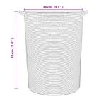 Casa si Gradina - Mobilier - Organizare si depozitare - Cutii depozitare - Cos de depozitare, negru si alb, Ø49x65 cm, bumbac - Infinity.ro