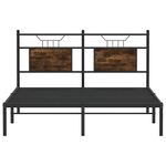 Casa si Gradina - Mobilier - Paturi si accesorii - Paturi - Cadru pat fara saltea stejar fumuriu 150x200 cm lemn prelucrat - Infinity.ro