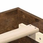 Casa si Gradina - Mobilier - Paturi si accesorii - Paturi - Cadru pat fara saltea Stejar afumat 135x190 cm Lemn prelucrat - Infinity.ro