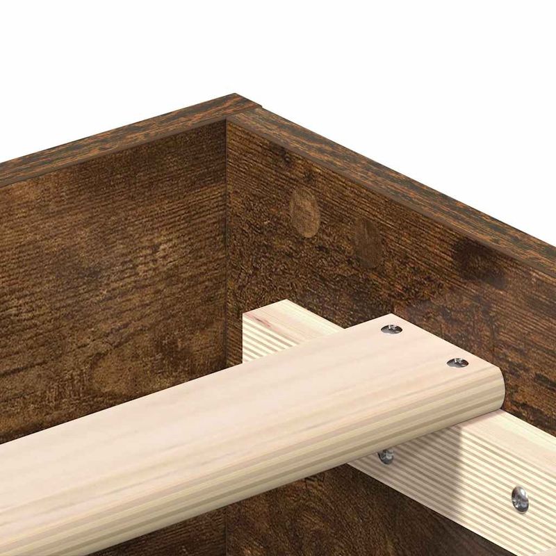 Casa si Gradina - Mobilier - Paturi si accesorii - Paturi - Cadru pat fara saltea Stejar afumat 135x190 cm Lemn prelucrat - Infinity.ro