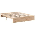 Casa si Gradina - Mobilier - Paturi si accesorii - Paturi - Pat cu biblioteca fara saltea, 140x200 cm, lemn masiv de pin - Infinity.ro