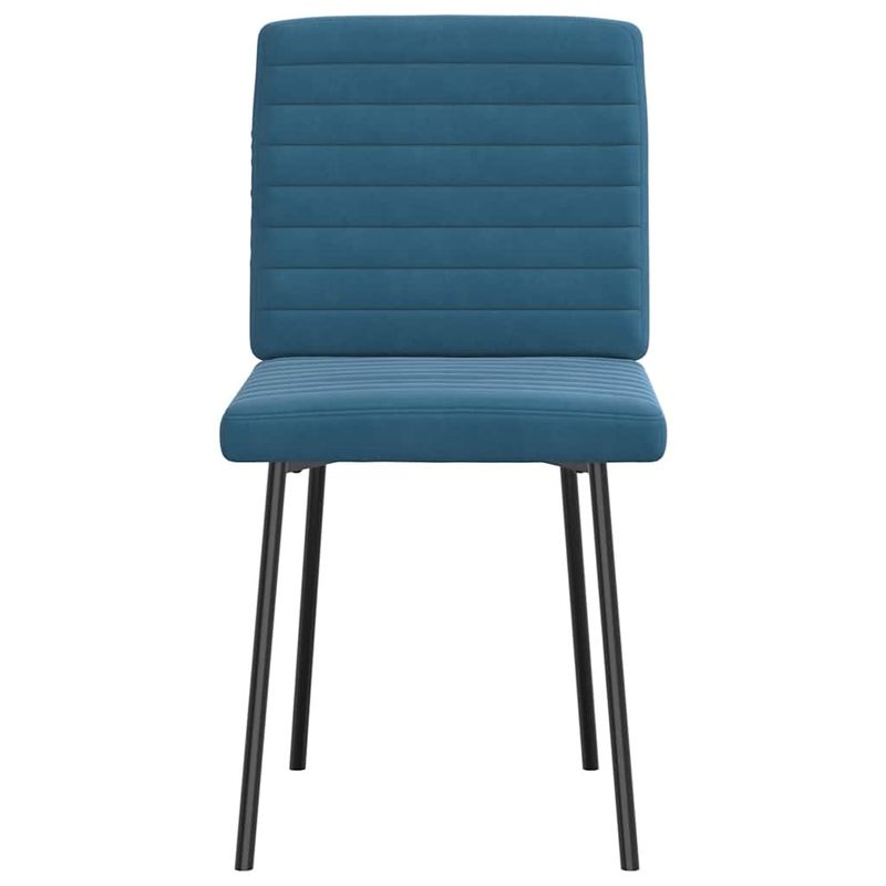 Casa si Gradina - Mobilier - Scaune si fotolii - Scaune - Scaune de bucatarie, 4 buc., albastru, catifea - Infinity.ro