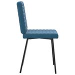 Casa si Gradina - Mobilier - Scaune si fotolii - Scaune - Scaune de bucatarie, 4 buc., albastru, catifea - Infinity.ro