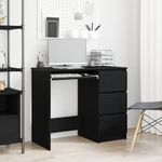 Casa si Gradina - Mobilier - Mese si birouri - Birouri - Birou Stejar negru 90x45x76 cm Lemn prelucrat - Infinity.ro