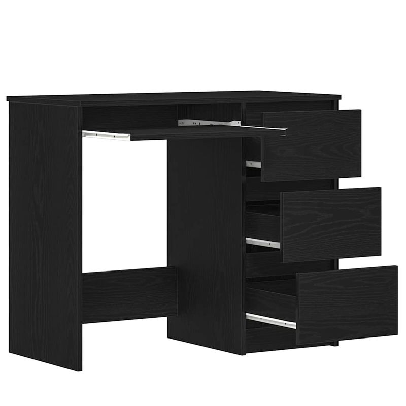 Casa si Gradina - Mobilier - Mese si birouri - Birouri - Birou Stejar negru 90x45x76 cm Lemn prelucrat - Infinity.ro