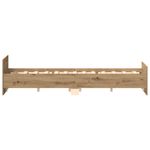 Casa si Gradina - Mobilier - Paturi si accesorii - Paturi - Cadru pat fara saltea Stejar Artisan 120x200cm Lemn prelucrat - Infinity.ro