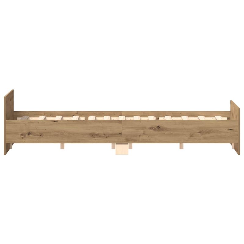 Casa si Gradina - Mobilier - Paturi si accesorii - Paturi - Cadru pat fara saltea Stejar Artisan 120x200cm Lemn prelucrat - Infinity.ro