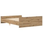 Casa si Gradina - Mobilier - Paturi si accesorii - Paturi - Cadru pat fara saltea Stejar Artisan 120x200cm Lemn prelucrat - Infinity.ro
