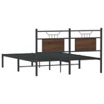Casa si Gradina - Mobilier - Paturi si accesorii - Paturi - Cadru pat fara saltea stejar maro, 140x190 cm, lemn prelucrat - Infinity.ro