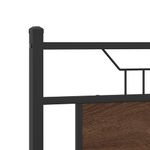 Casa si Gradina - Mobilier - Paturi si accesorii - Paturi - Cadru pat fara saltea stejar maro, 140x190 cm, lemn prelucrat - Infinity.ro