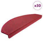 Casa si Gradina - Textile si covoare - Covoare - Covoare casa - Covorase scara 30 buc Rosu Bordeaux 65x24x4 cm - Infinity.ro