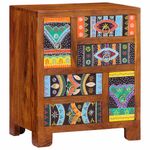 Casa si Gradina - Mobilier - Comode si corpuri - Comode - Bufeta multicolor 50x35x60 din lemn masiv de salcam - Infinity.ro