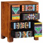 Casa si Gradina - Mobilier - Comode si corpuri - Comode - Bufeta multicolor 50x35x60 din lemn masiv de salcam - Infinity.ro
