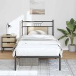 Casa si Gradina - Mobilier - Paturi si accesorii - Paturi - Cadru pat fara saltea stejar sonoma, 90x200 cm, lemn prelucrat - Infinity.ro