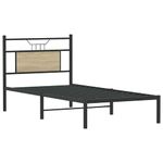 Casa si Gradina - Mobilier - Paturi si accesorii - Paturi - Cadru pat fara saltea stejar sonoma, 90x200 cm, lemn prelucrat - Infinity.ro